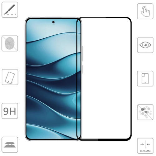 F�r Xiaomi Redmi Note 14 5G 1x 3D Premium Display 0,3mm H9 Hart Glas