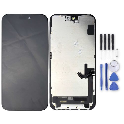 F�r Apple iPhone 15 Plus TFT Display Kompletteinheit ohne Rahmen Schwarz