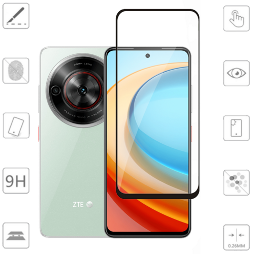 F�r ZTE Blade A75 5G 2x 3D Premium Display Full 0,3mm Schutz Hart Glas