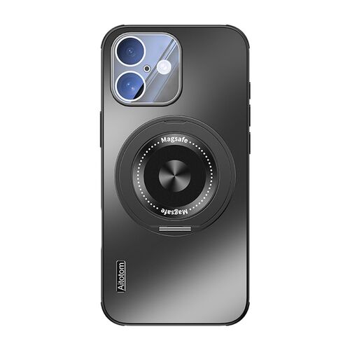 F�r Apple iPhone 16 Plus MagSafe H�lle mit K�hlung Linsenschutz Grau