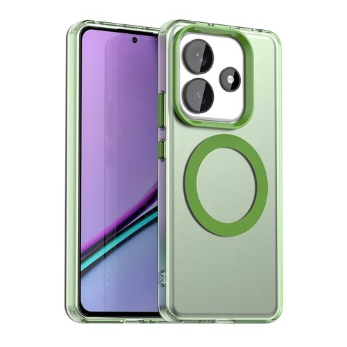 F�r Xiaomi Redmi Note 14 5G Magsafe PC Hybrid TPU Schutz H�lle Gr�n