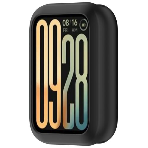 F�r Xiaomi Smart Band 9 Pro Silikon Watch Schutz Geh�use H�lle Schwarz