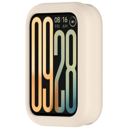 F�r Xiaomi Smart Band 9 Pro Silikon Watch Schutz Geh�use H�lle Beige