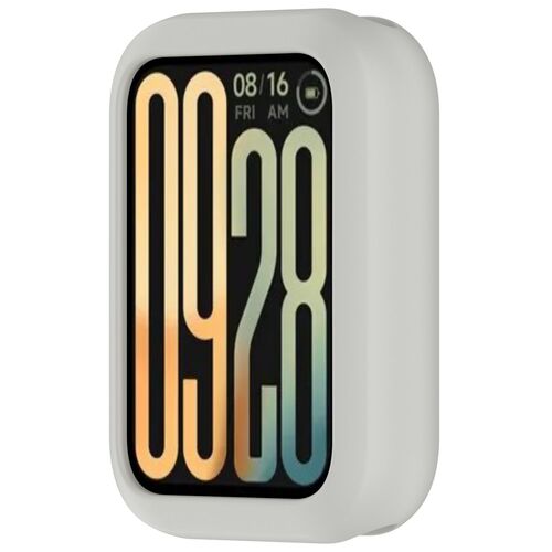 F�r Xiaomi Smart Band 9 Pro Silikon Watch Schutz Geh�use H�lle Grau