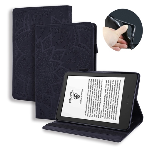 F�r Amazon Kindle Paperwhite 2024 Kunstleder TPU H�lle Tasche Schwarz