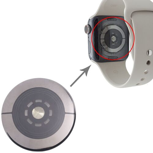 F�r Apple Watch Series 5 44mm Backcover Glas Reparatur Ersatzteil Schwarz