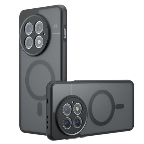 F�r OnePlus 13 Armor MagSafe TPU + PC Hybrid Schutz H�lle Case Schwarz