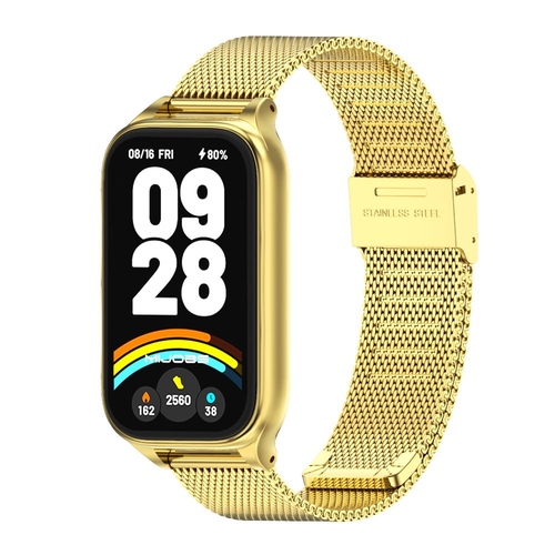 F�r Xiaomi Smart Band 9 Active / Redmi Band 3 Milanese Edelstahl Band