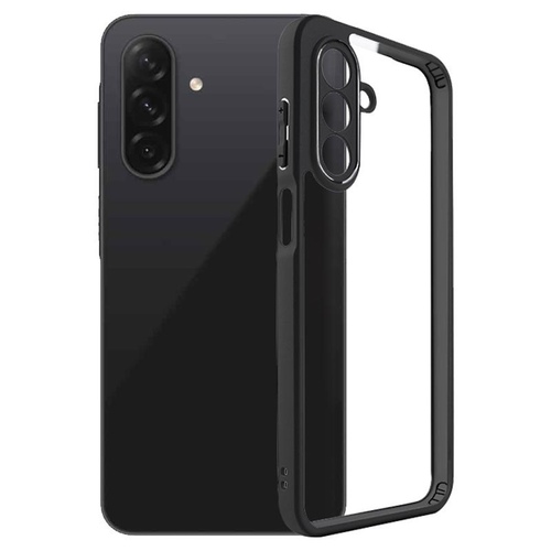 F�r Samsung Galaxy A26 5G Frosted TPU Transparent Schutz H�lle Schwarz