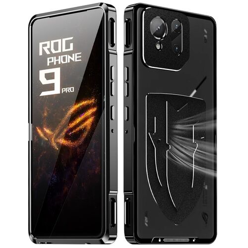 F�r Asus ROG Phone 9 / 9 Pro Hitzeableitende Metall Handyh�lle Schwarz