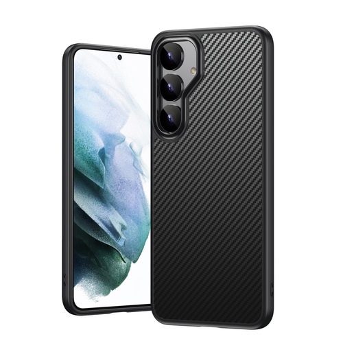 F�r Samsung Galaxy S25 MagSafe Kevlar-Faser TPU Schutz H�lle Schwarz