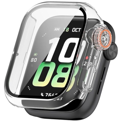 F�r Honor Watch 5 Kunststoff PC Smart H�lle + H9 Hart Glas Transparent