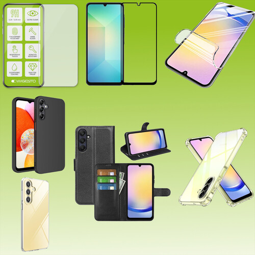 F�r Samsung Galaxy A26 5G Silikon H�lle Tasche TPU 9H Hart Glas Folie AUSWAHL