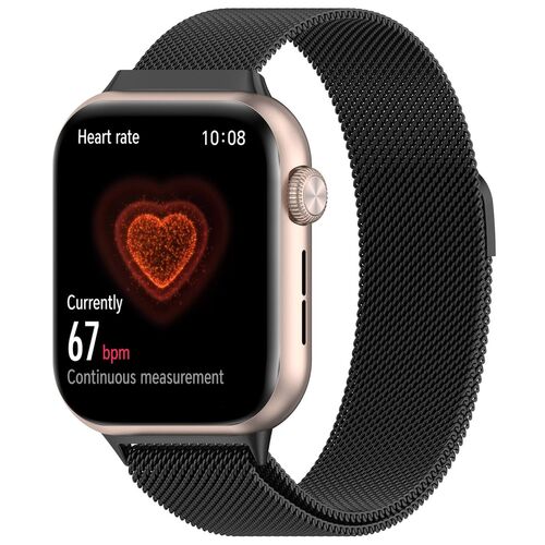 F�r Honor Watch 5 Milan Metall Stahl Mesh Ersatz Armband mit Magnetverschluss 