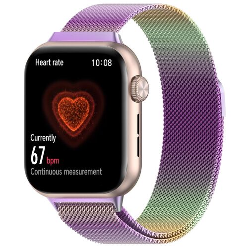 F�r Honor Watch 5 Milan Metall Stahl Mesh Ersatz Armband mit Magnetverschluss 