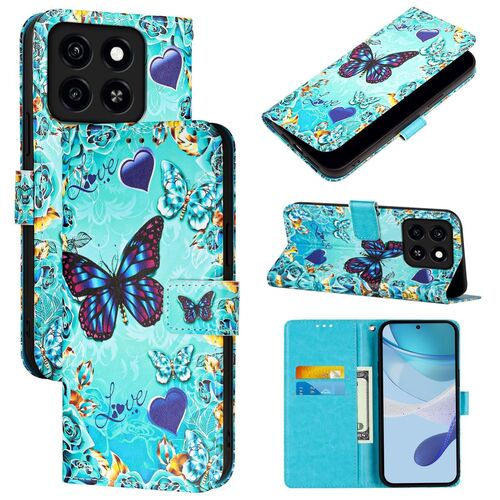Fr ZTE Blade A35 / A55 Kunstleder Tasche Hlle Wallet Design Motiv 4