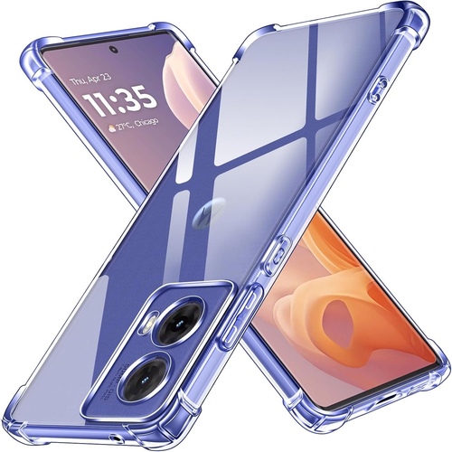 F�r Motorola Moto G85 5G Schock TPU Schutz Handy H�lle Transparent
