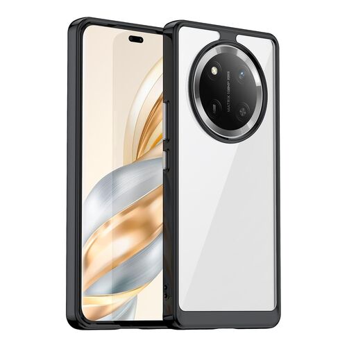 F�r Honor Magic 7 Lite Colorful Series TPU Acryl Hybrid H�lle Schwarz