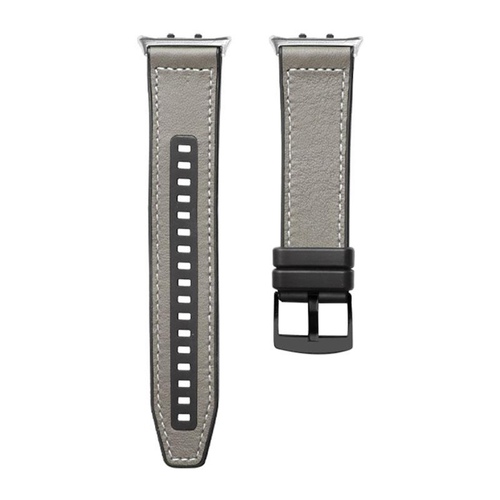 F�r Honor Watch 5 Hochwertiges Premium Leder Hybrid Silikon Ersatz Arm Band 