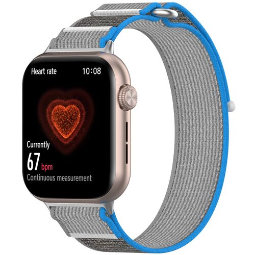 F�r Honor Watch 5 Nylon Elastisches Schnallen Klettverschluss Ersatz Armband 