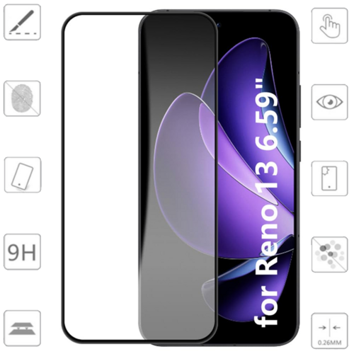 F�r Oppo Reno 13 5G 2x 3D Premium Display H9 0,3mm Hart Glas Schutz
