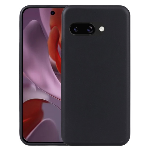 F�r Google Pixel 9a Silikon TPU Schutz Handy H�lle Cover d�nn Schwarz