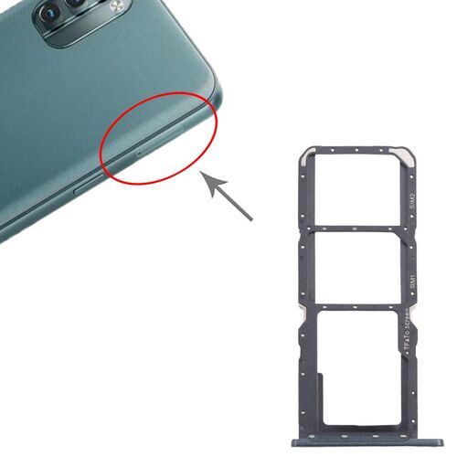 F�r Nokia G21 SIM Kartenhalter + SIM / Micro SD Kartenhalter Ersatzteil Schwarz