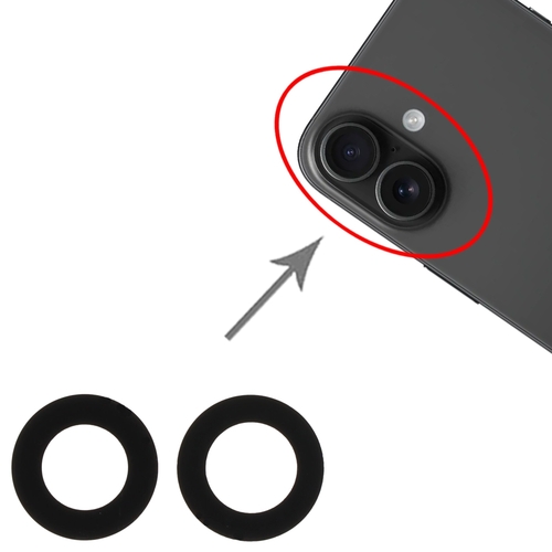 F�r Apple iPhone 16 / 16 Plus 2-in-1 Kamera Camera Linse Reparatur Ersatzteil