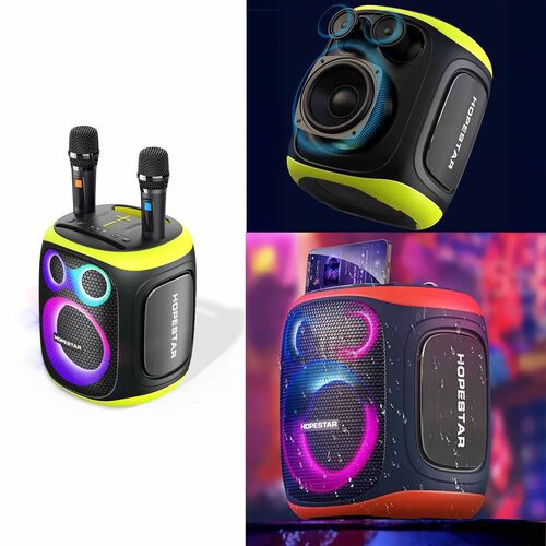 HOPESTAR PARTY 130 - Bluetooth Lautsprecher 120W Bass Horn Gr�n Schwarz