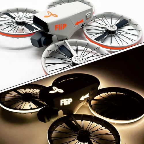 F�r DJI Flip CQT Light-Up Sticker Leuchtender Drohnen Aufkleber Orange