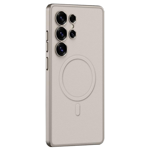 F�r Samsung Galaxy S25 Ultra GKK MagSafe Kunstleder H�lle Case Titan