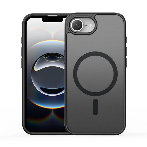 F�r Apple iPhone 16e DUX DUCIS MagSafe TPU Hybrid Schutz H�lle Schwarz