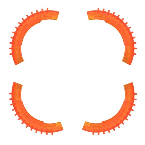 F�r DJI Avata 2 4er Set Paddle Schutz Bumper Kollision Ringe Orange
