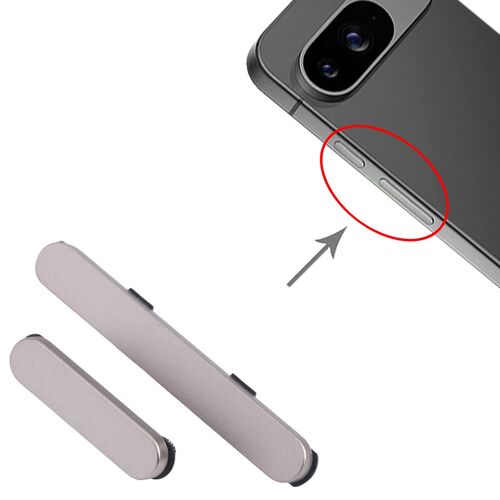 F�r Google Pixel 9 Power Button und Lautst�rketasten Reparatur Ersatzteil Beige