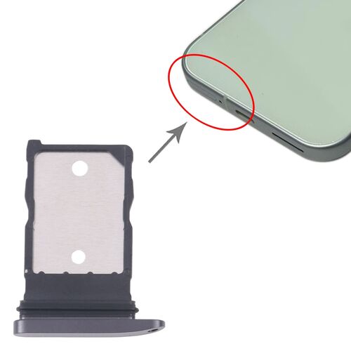 F�r Google Pixel 9 SIM Kartenhalter Card Tray Ersatzteil Reparatur Schwarz
