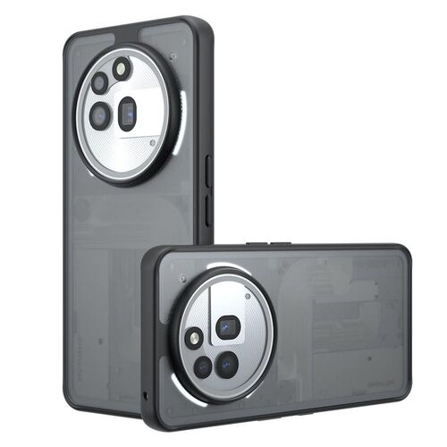 F�r Nothing Phone 3a Pro Armor Design TPU / PC Schutz H�lle Schwarz