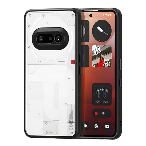 F�r Nothing Phone 3a Aimo Series TPU / PC Frosted Feel H�lle Schwarz