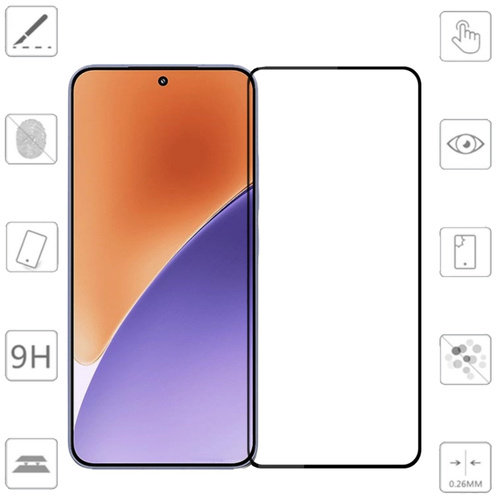F�r Xiaomi 15 2x 3D Premium Full LCD H9 0,3mm Hart Glas Folie Schutz