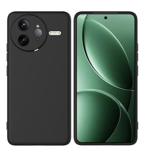 F�r Xiaomi Poco F7 Ultra Silikon TPU Schutz H�lle Flexibel Schwarz