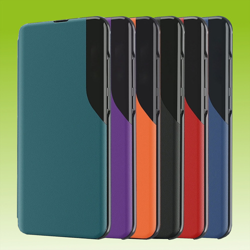 Fr Smartphone Modelle Magnetische Flip Schutz Hlle mit Side Window View Case