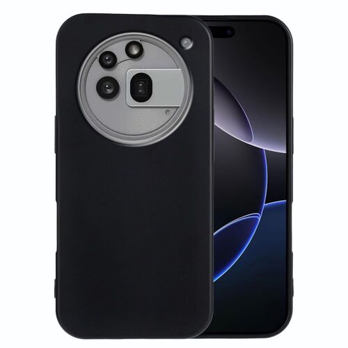 F�r Nothing Phone 3a Pro Silikon TPU Schutz H�lle Flexibel Schwarz