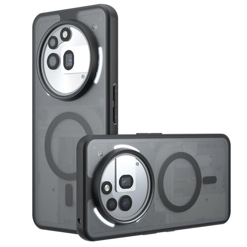 F�r Nothing Phone 3a Pro Armor MagSafe TPU + PC Schutz H�lle Schwarz