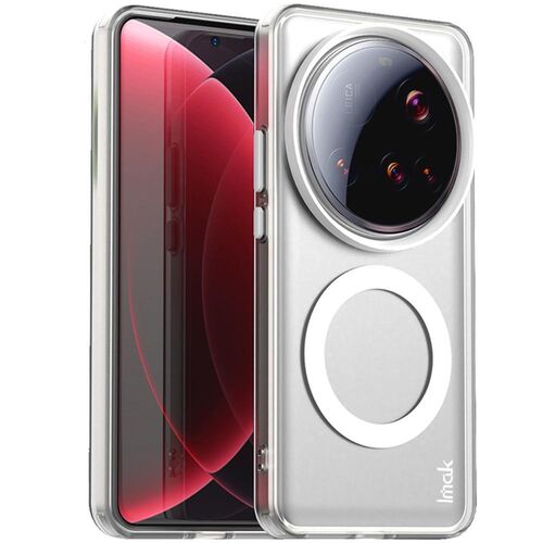 F�r Xiaomi 15 Ultra IMAK Candy Design Magsafe Hybrid TPU H�lle Wei�