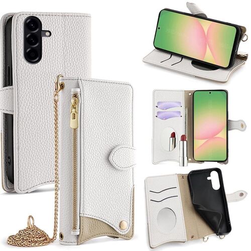 Hochwertige Design Crossbody Chain Kunstleder Schutz Tasche f�r Smartphones 