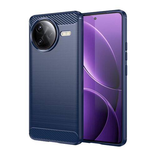 F�r Xiaomi Poco F7 Ultra Carbon Fiber Design Textur TPU H�lle Blau