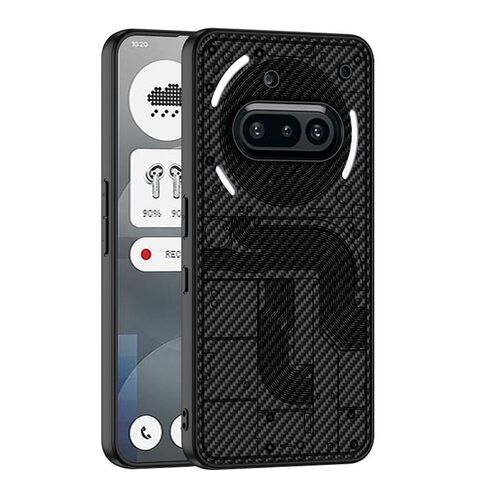 F�r Nothing Phone 3a GKK Skin Feel Kunstleder TPU Schutz H�lle Carbon