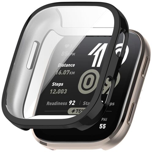 F�r Amazfit Bip 6 Electroplated Full Cover TPU Schutz H�lle Schwarz