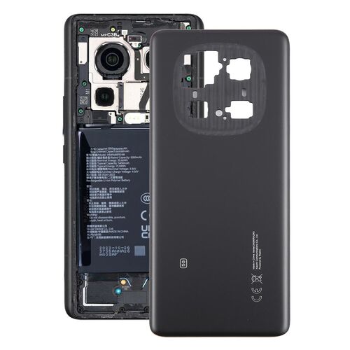 F�r Xiaomi Redmi Note 14 Pro 5G Akkudeckel Battery Back Cover Ersatzteil Schwarz