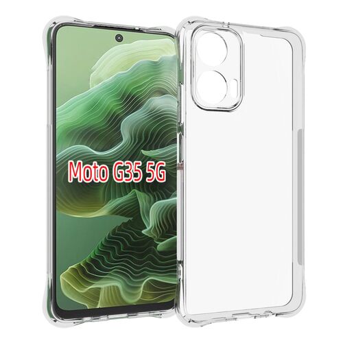 F�r Motorola Moto G35 Silikon TPU Schutz H�lle D�nn Cover Transparent