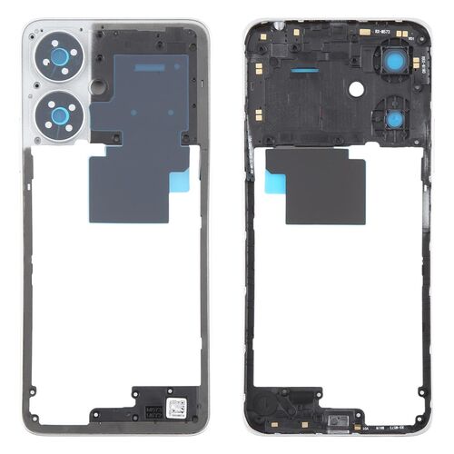 F�r Xiaomi Redmi 13C 5G Mittelrahmen Bezel Plate Geh�userahmen Ersatzteil Silber
